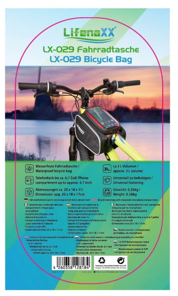 fahrradtasche foxline LIFENAXX FAHRRADTASCHE LX-029 – shop-technaxx